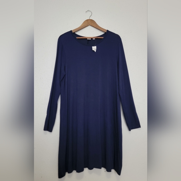 GAP Dresses & Skirts - NWT GAP Blue Long Sleeve Tunic Midi Dress